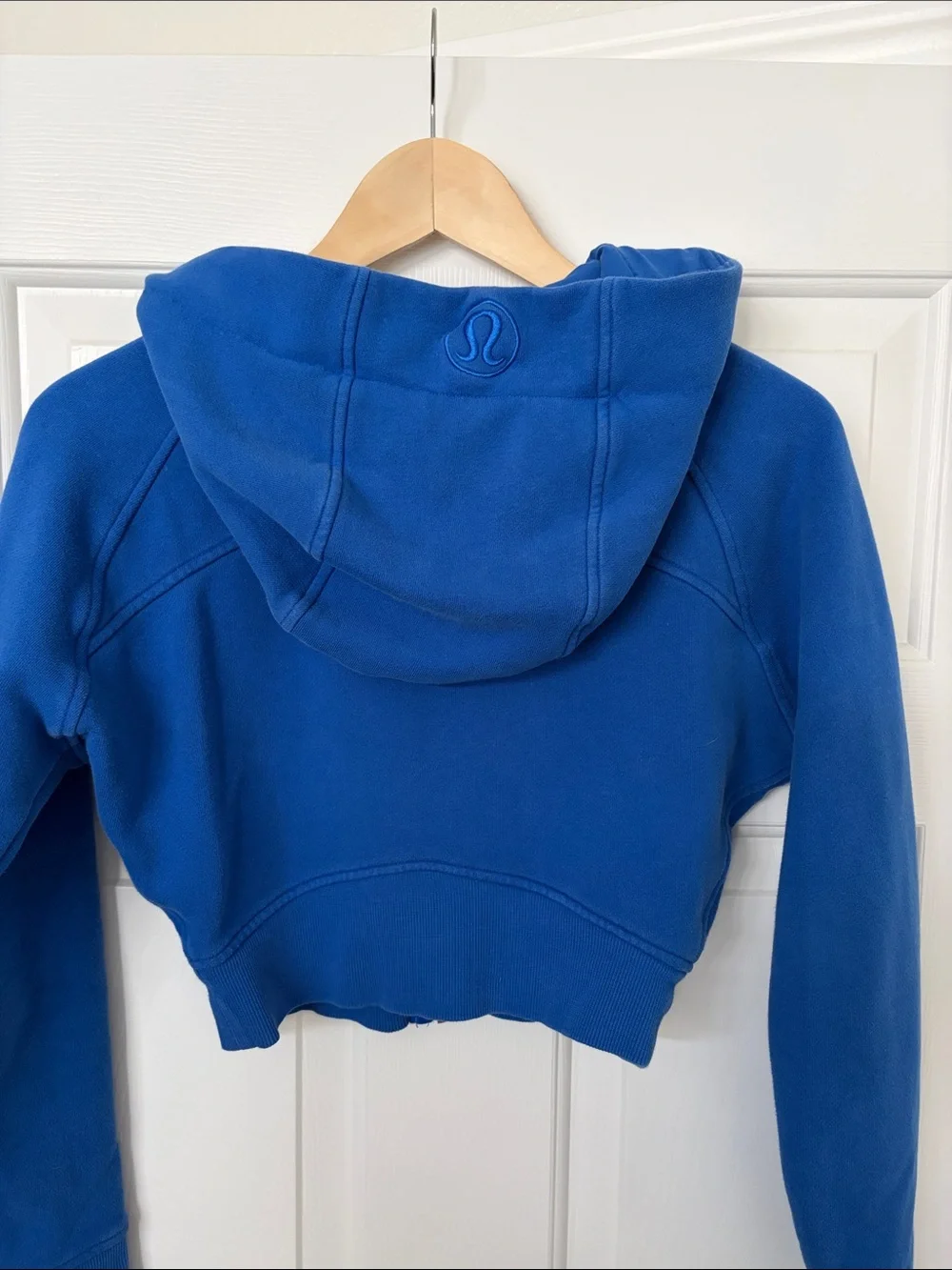 lululemon athletica Cropped Zip Hoodie in Cobalt